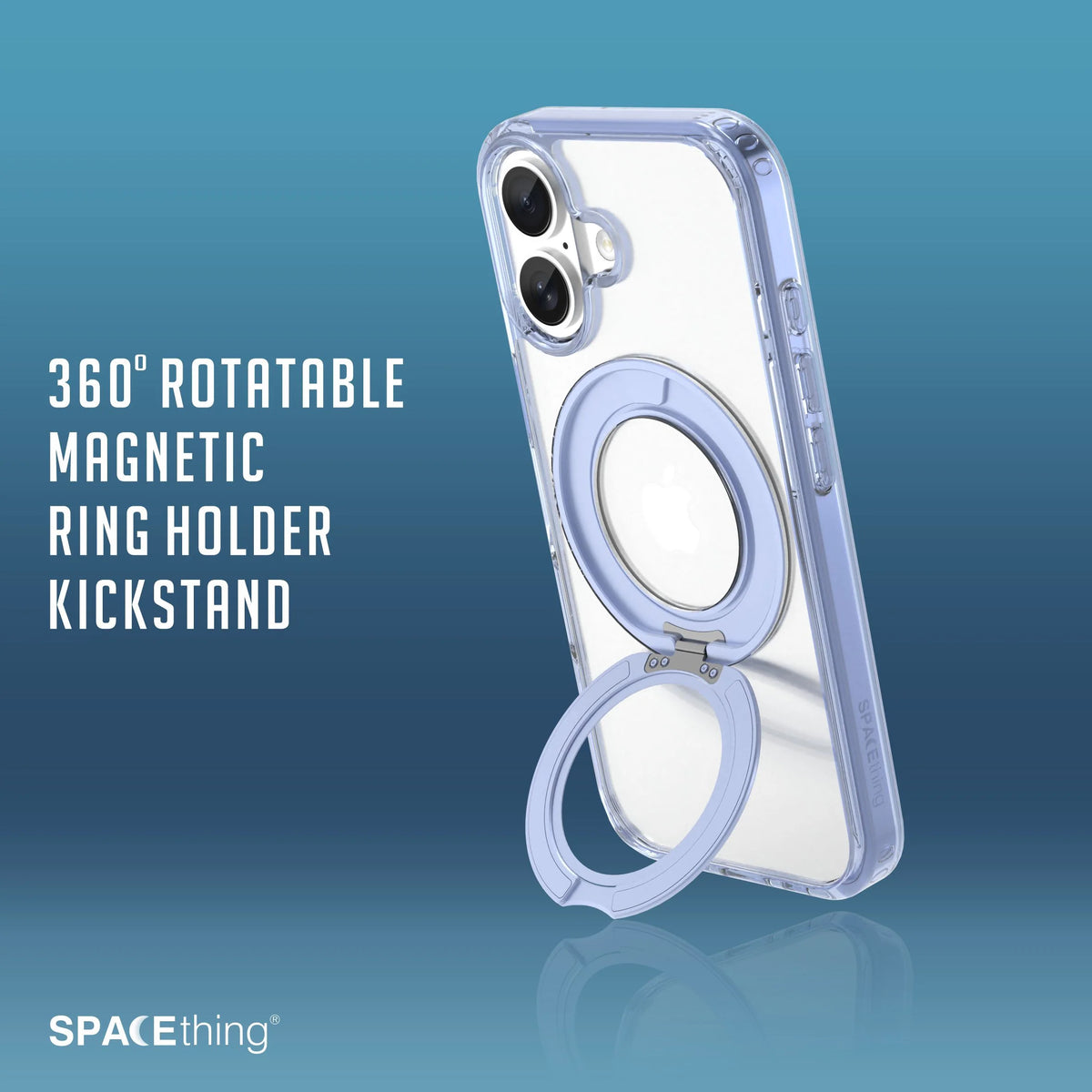 Spacething Marsix 360° Stand Case for iPhone 17 - Blue
