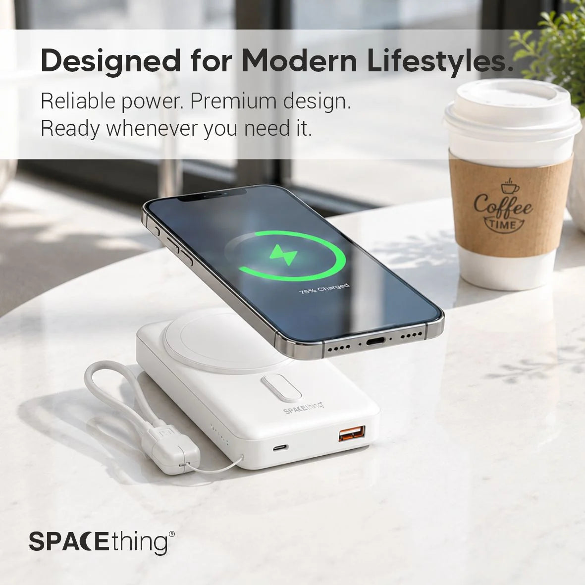 Spacething Novora 10000mAh Power Bank - Blue