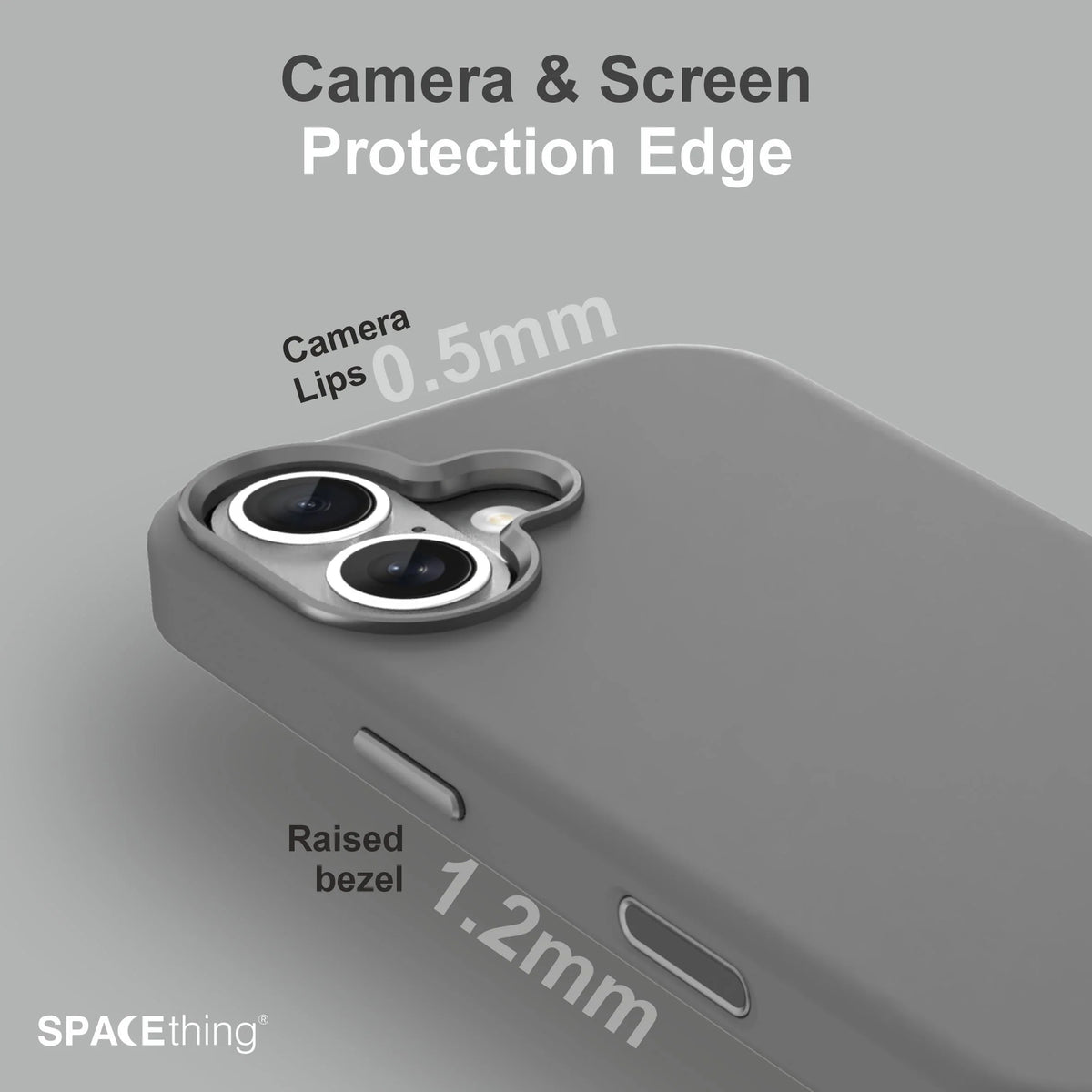 Spacething Marsix 360° Stand Case for iPhone 17 - Black