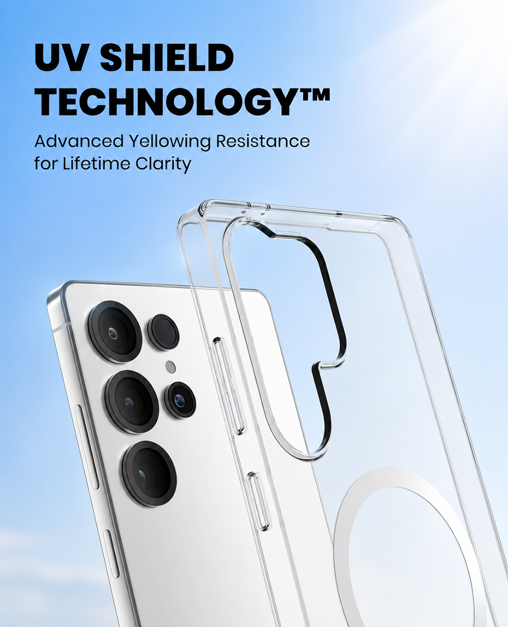 Anti-Yellow Magsafe Clear Case - S25 Ultra