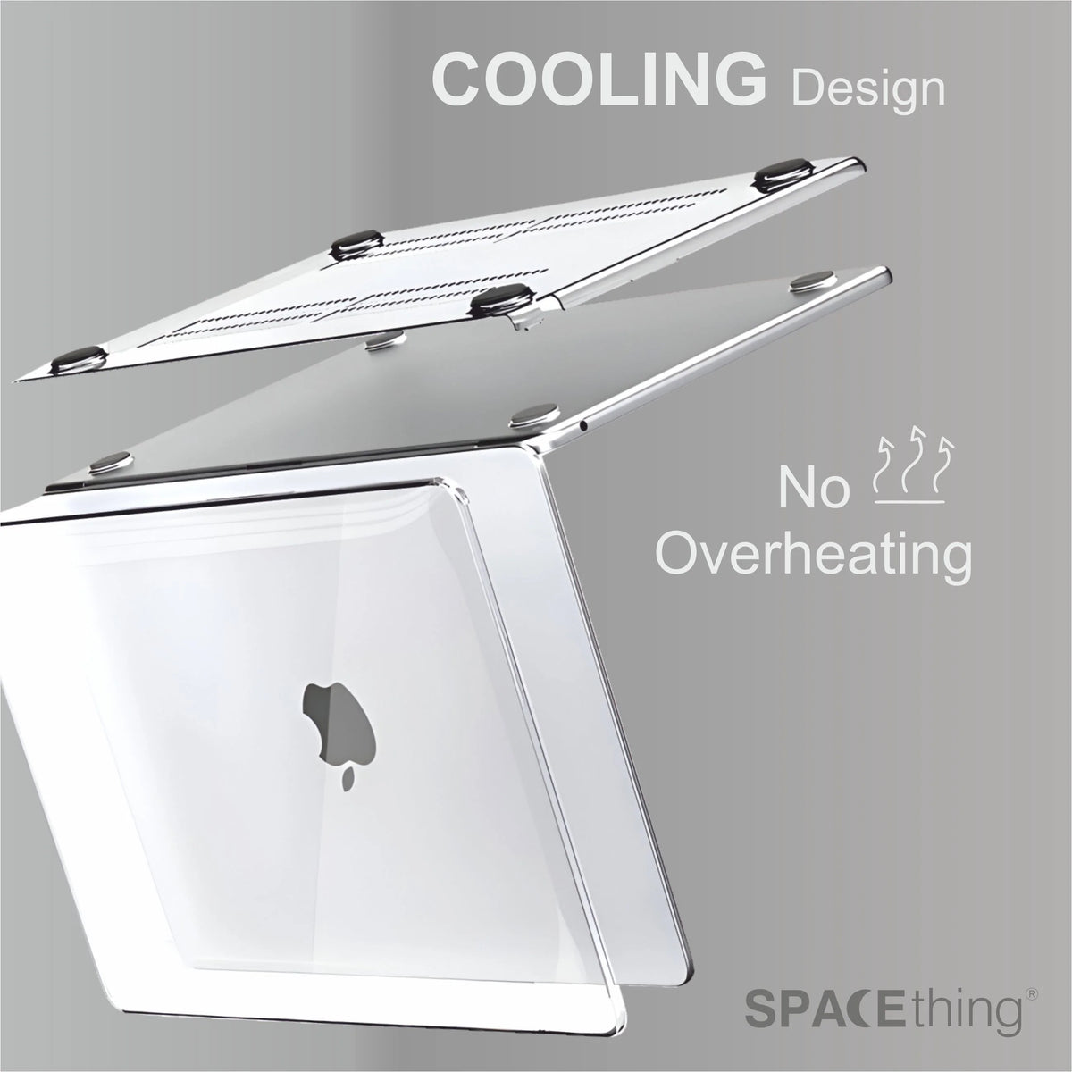 Spacething iShield MacBook Case | MacBook Air 13 M4 - Clear
