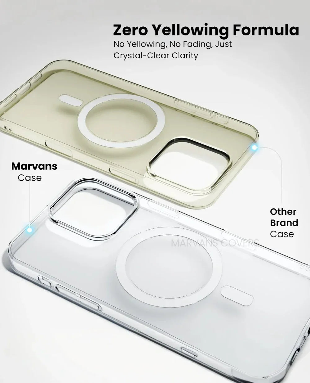 Anti-Yellow Magsafe Clear Case iPhone 17 Pro Max