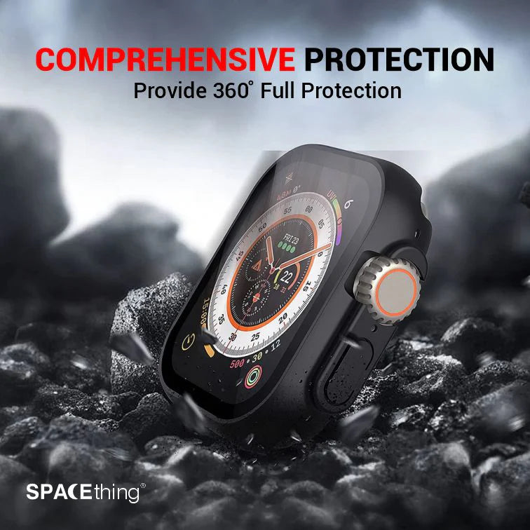 Spacething Full Guard Case for Apple Watch - Black
