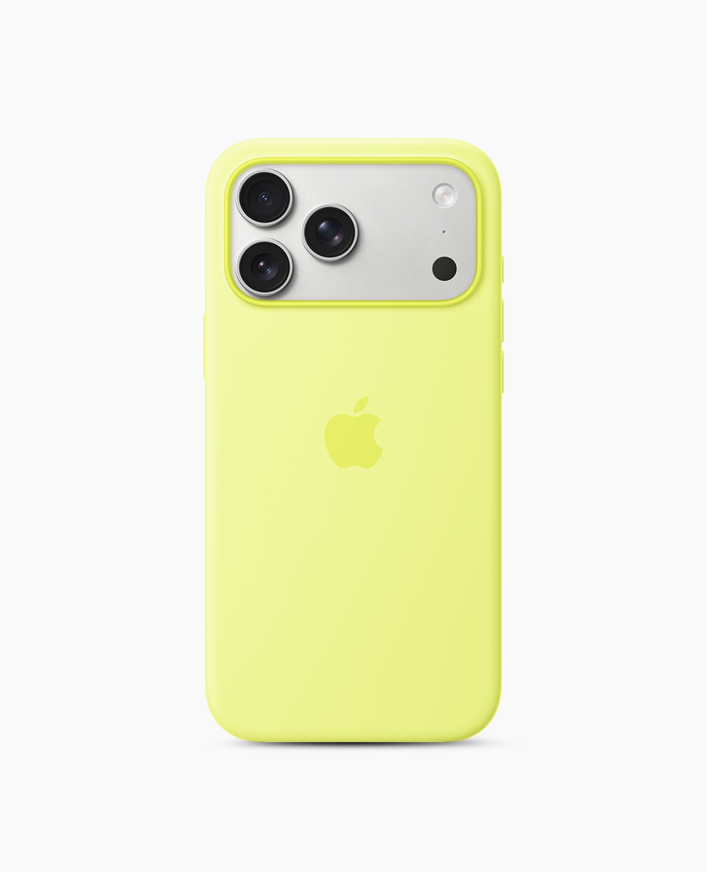 Apple Silicone Case with MagSafe - Neon Yellow iPhone 17