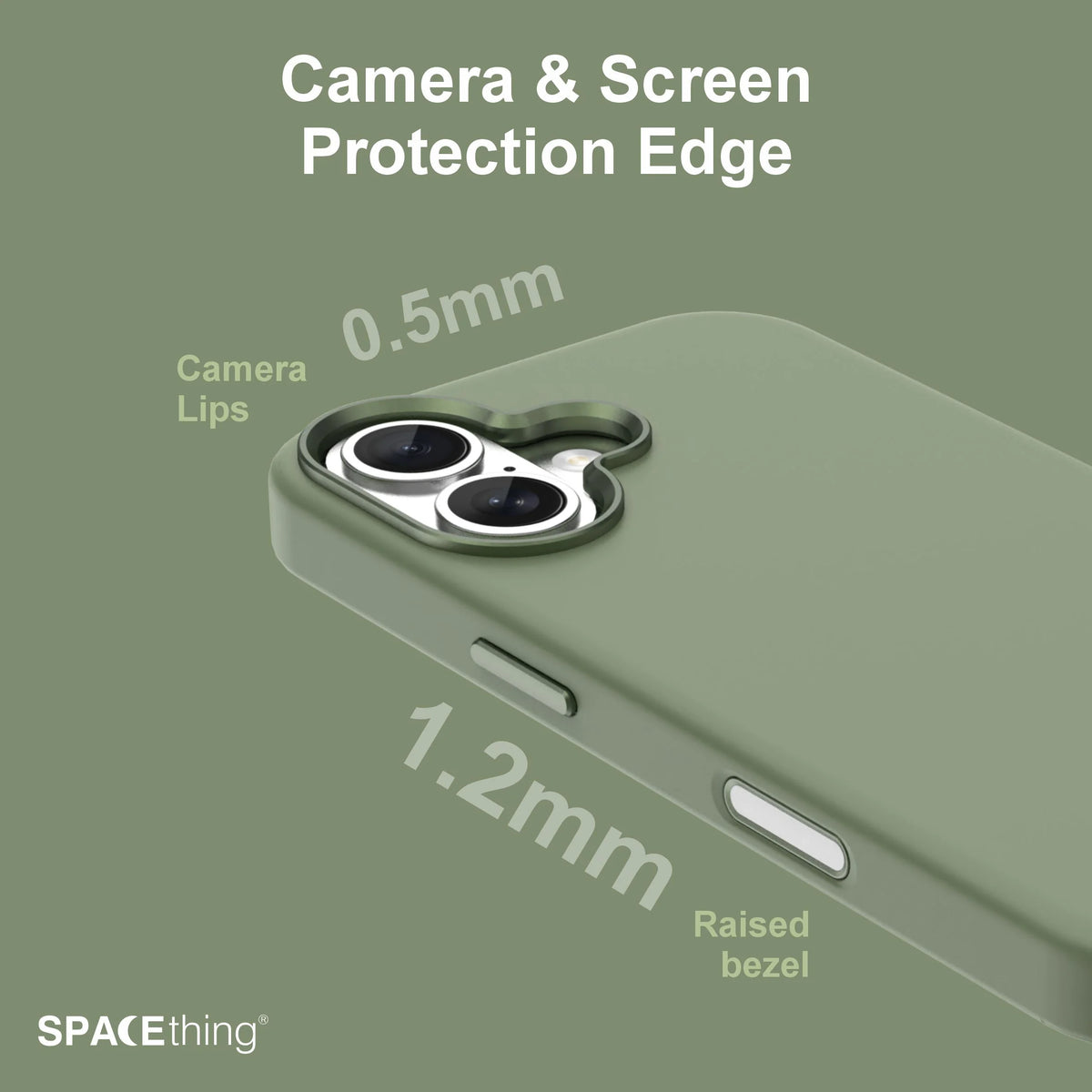 Spacething Smoothie Silicone Case for iPhone 17 - Green