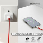 Spacething SuperVOOC 100W USB-A to Type-C Multi-Protocol Cable - Red