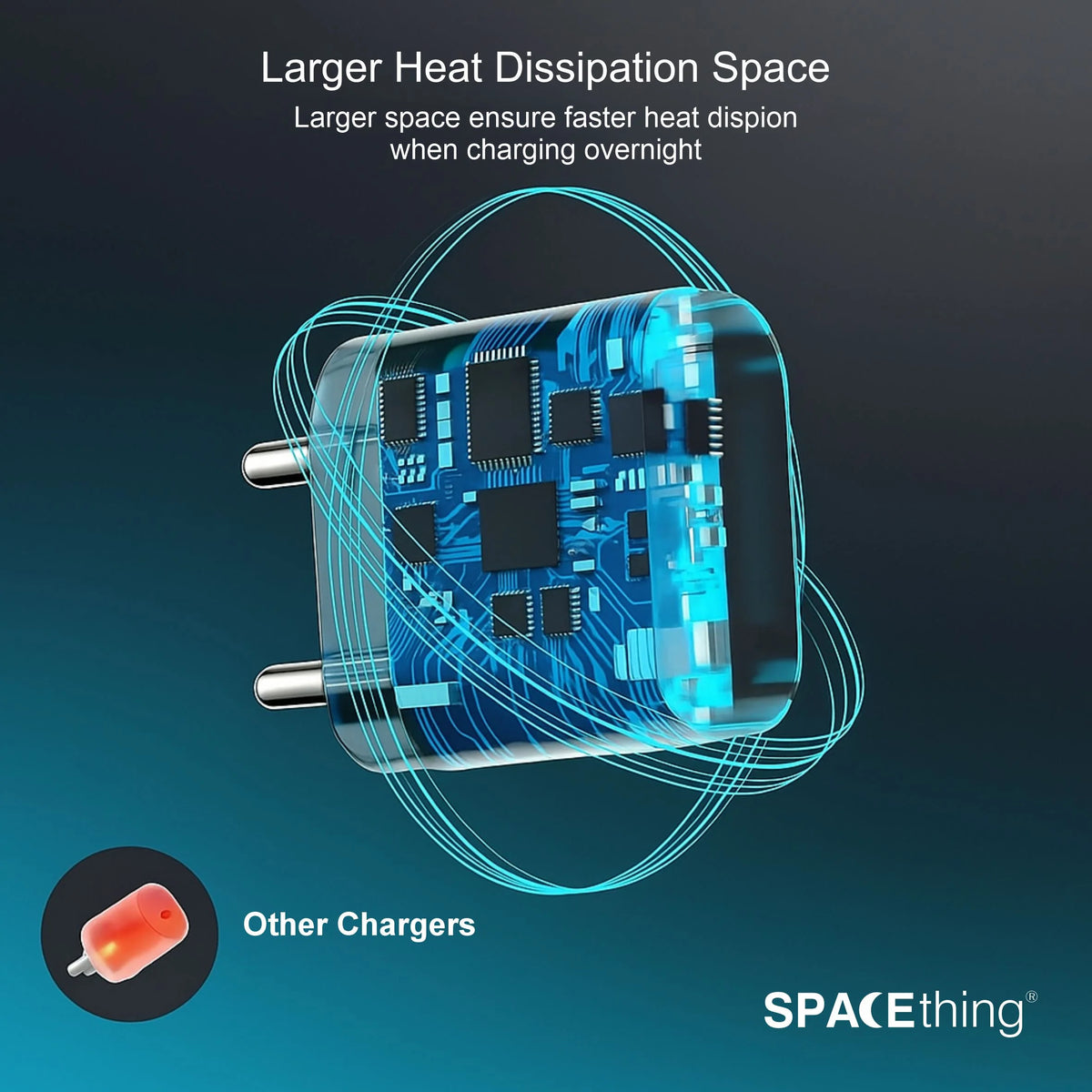 Spacething Omni 20W Wall Charger – Type-C colour - White