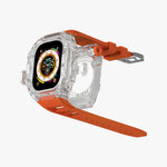 Luxury Richard Transparent Case - Orange 45 MM