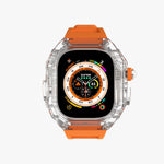 Luxury Richard Transparent Case - Orange 45 MM