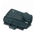 Spacething Helios Leather Laptop Bag With Free Tech Organiser Pouch | 13-14" Inches - Blue
