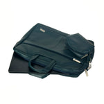 Spacething Helios Leather Laptop Bag With Free Tech Organiser Pouch | 13-14" Inches - Blue