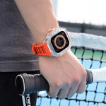 Luxury Richard Transparent Case - Orange 45 MM