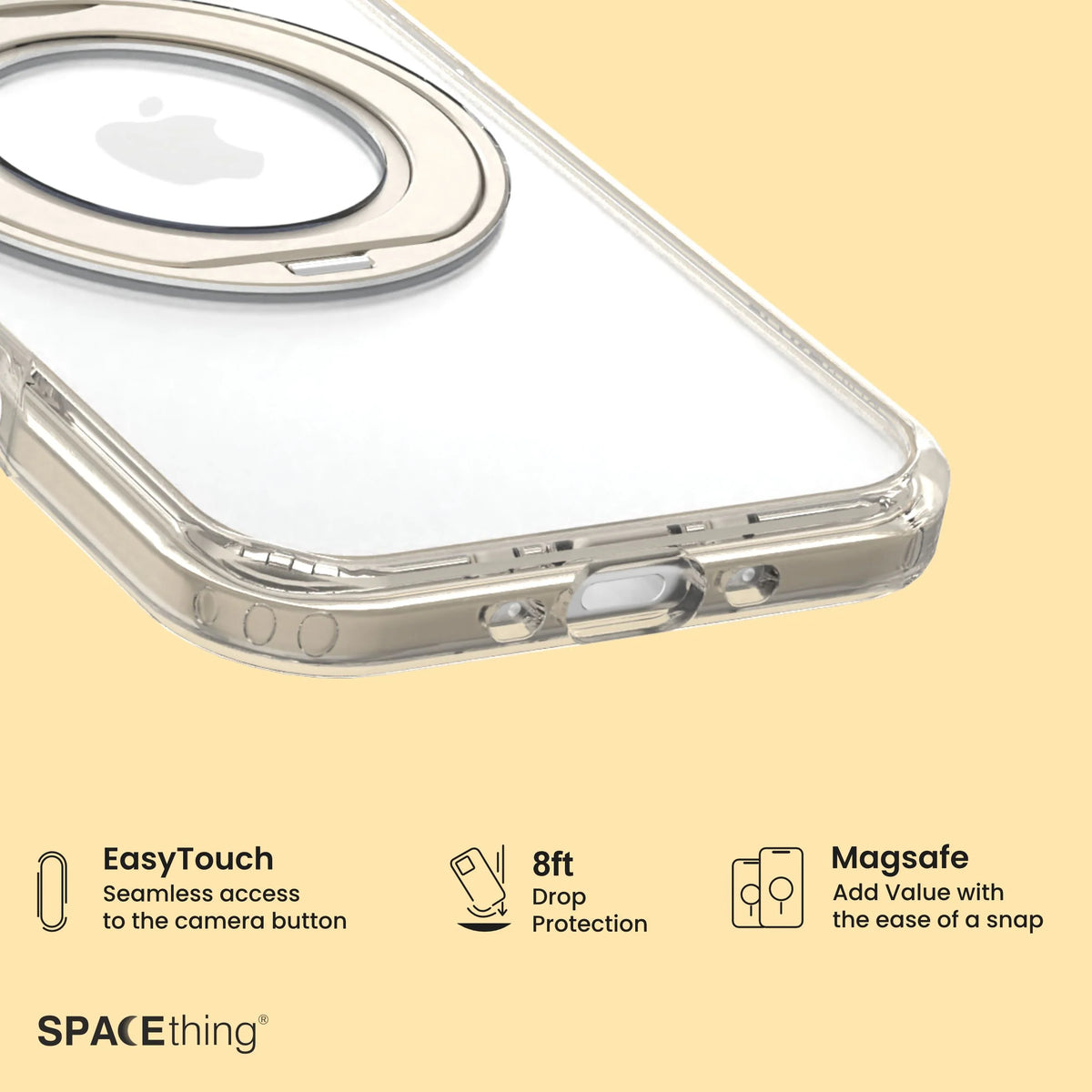 Spacething Marsix 360° Stand Case for iPhone 17 Air - Gold