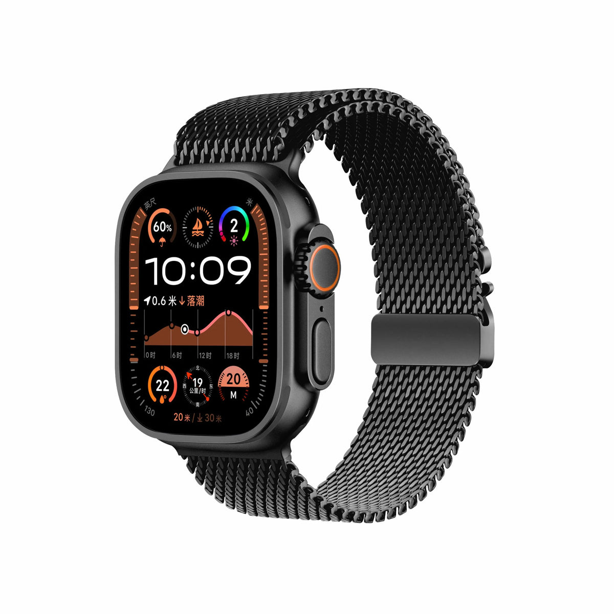 Spacething Milanese Loop Watch Strap | 49/46/45mm Starlight