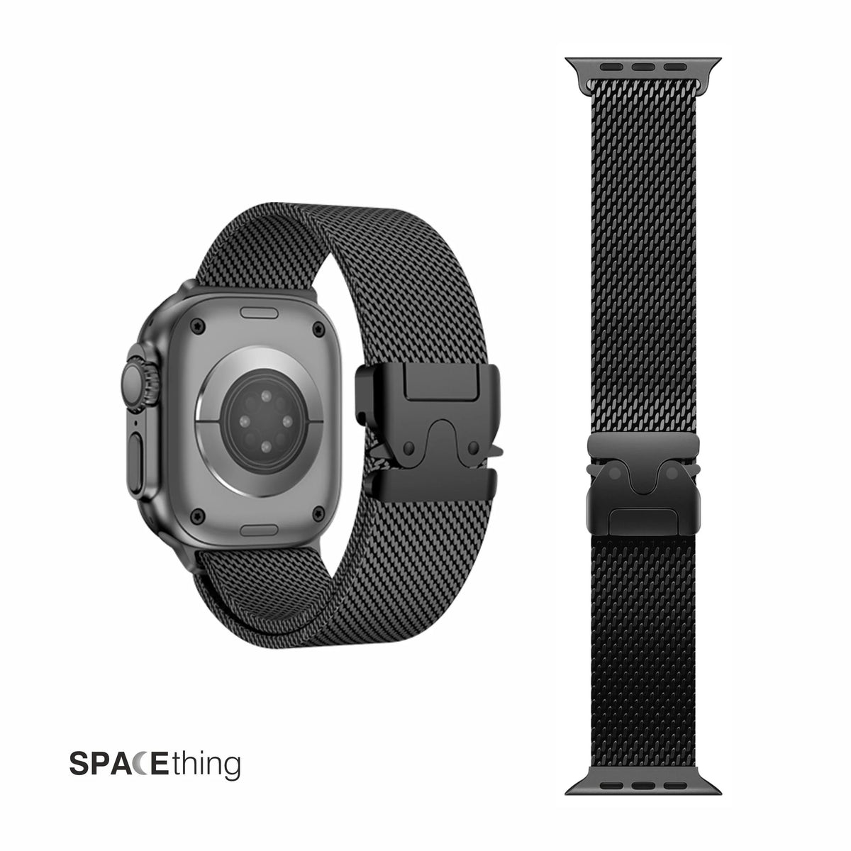 Spacething Milanese Loop Watch Strap | 49/46/45mm Black