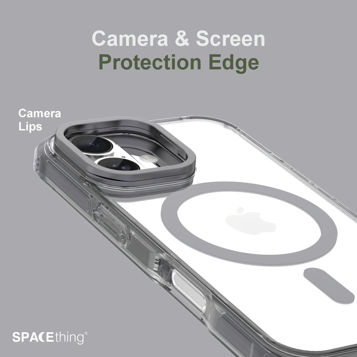 Spacething Helix MagClick Stand Case for iPhone 17 - Black