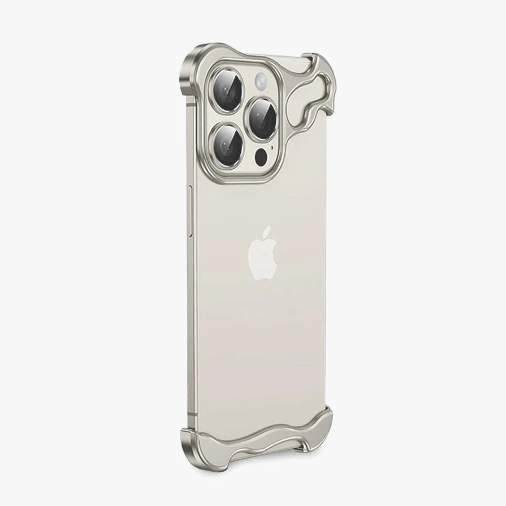 Aluminum Alloy Bumper Phone Case - Gray iPhone 15 Pro Max