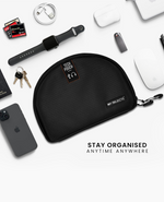 Tech Pouch : The All-in-One Waterproof Travel Organizer - Black