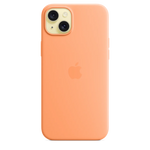 Apple Silicone Case with MagSafe iPhone 15 Orange Sorbet