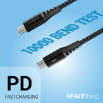 Spacething Elite Mini C TO C -C Cable (30cm) – Black