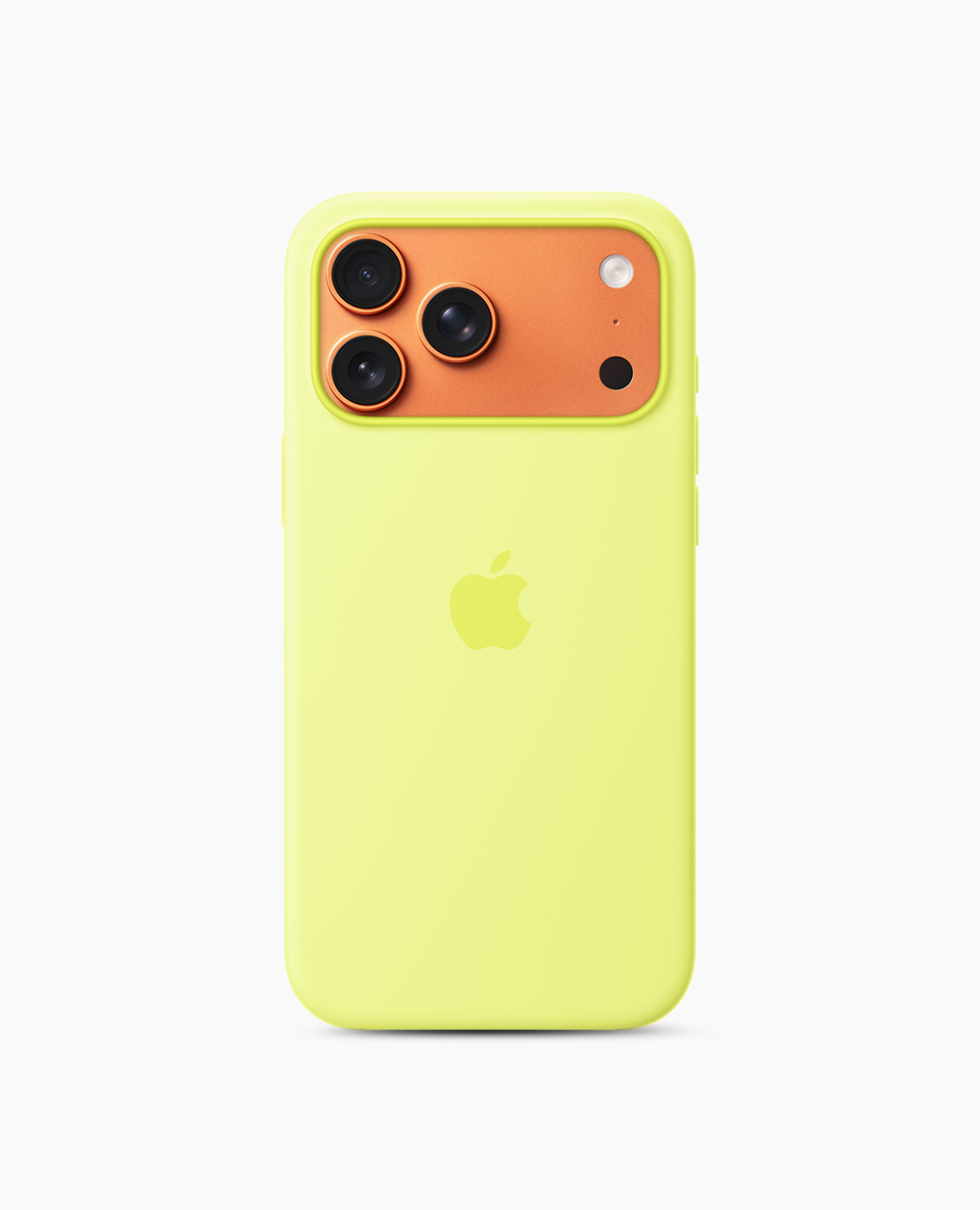 Apple Silicone Case with MagSafe - Neon Yellow iPhone 17