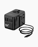 Spacething 70W GaN World Travel Adapter UK, EU, US, AUS