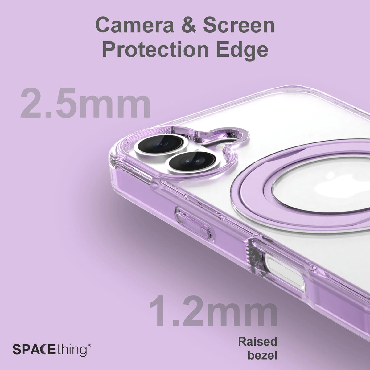 Spacething Marsix 360° Stand Case for iPhone 17 - Purple