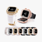 44/45mm Luxury Bling Metal Watch Case Alloy - Silver