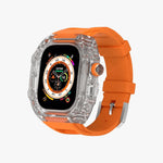 Luxury Richard Transparent Case - Orange 45 MM