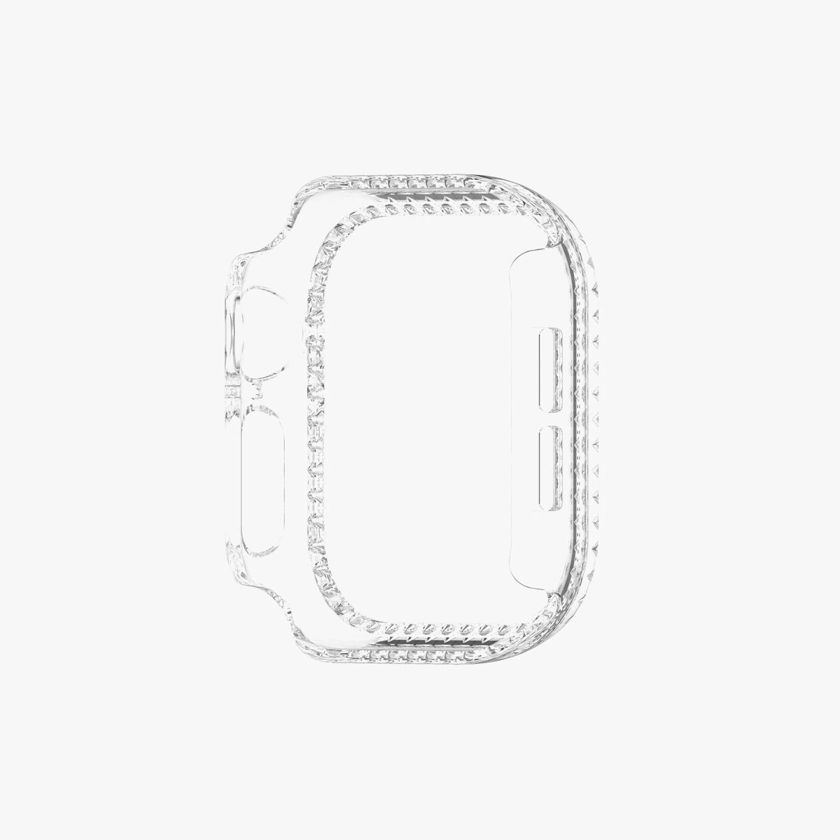 Apple Watch Diamond Plated Protective Hard Case - Clear 40 MM