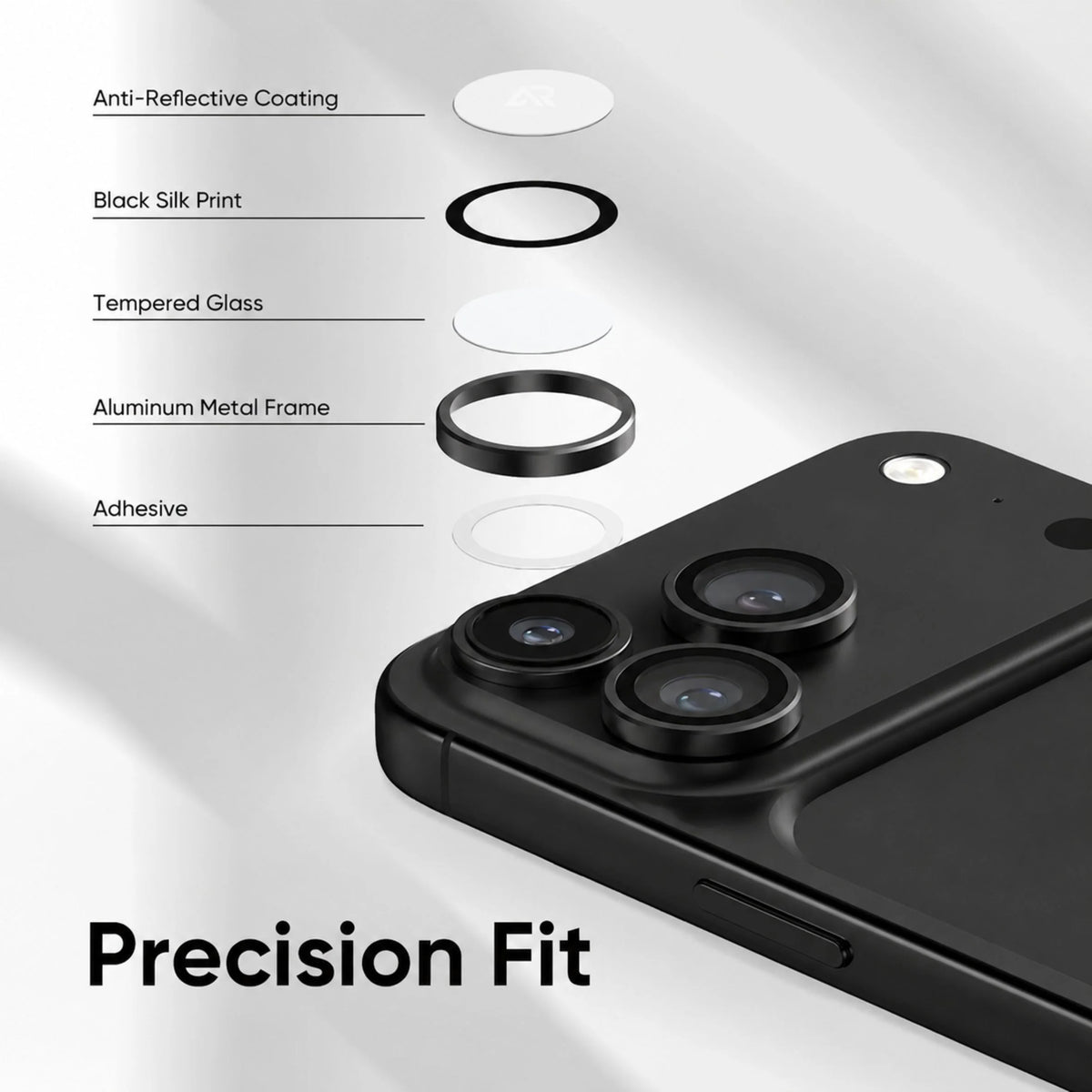 Spacething Titan Camera Lens - Black iPhone 18 Pro