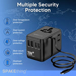 Spacething 70W GaN World Travel Adapter UK, EU, US, AUS