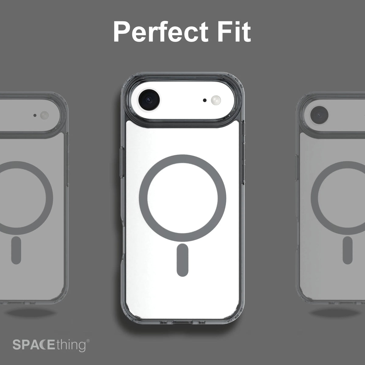 Spacething Minimal MagSafe Case for iPhone 17 Air - Black