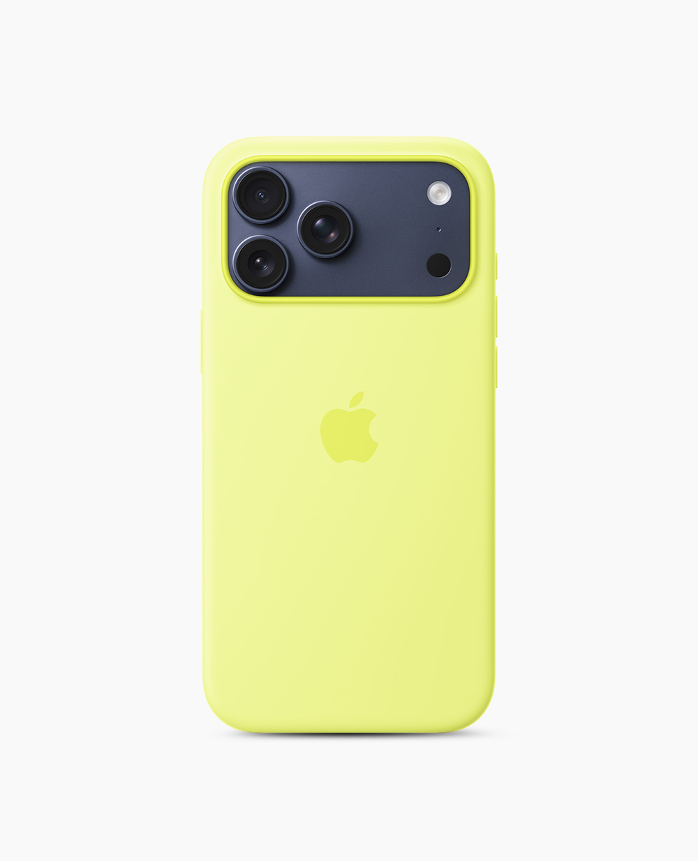 Apple Silicone Case with MagSafe - Neon Yellow iPhone 17