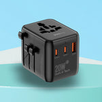 Spacething 20W GaN World Travel Adapter UK, EU, US, AUS