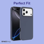 Spacething Smoothie Silicone Case for iPhone 17 Pro Max – Blue