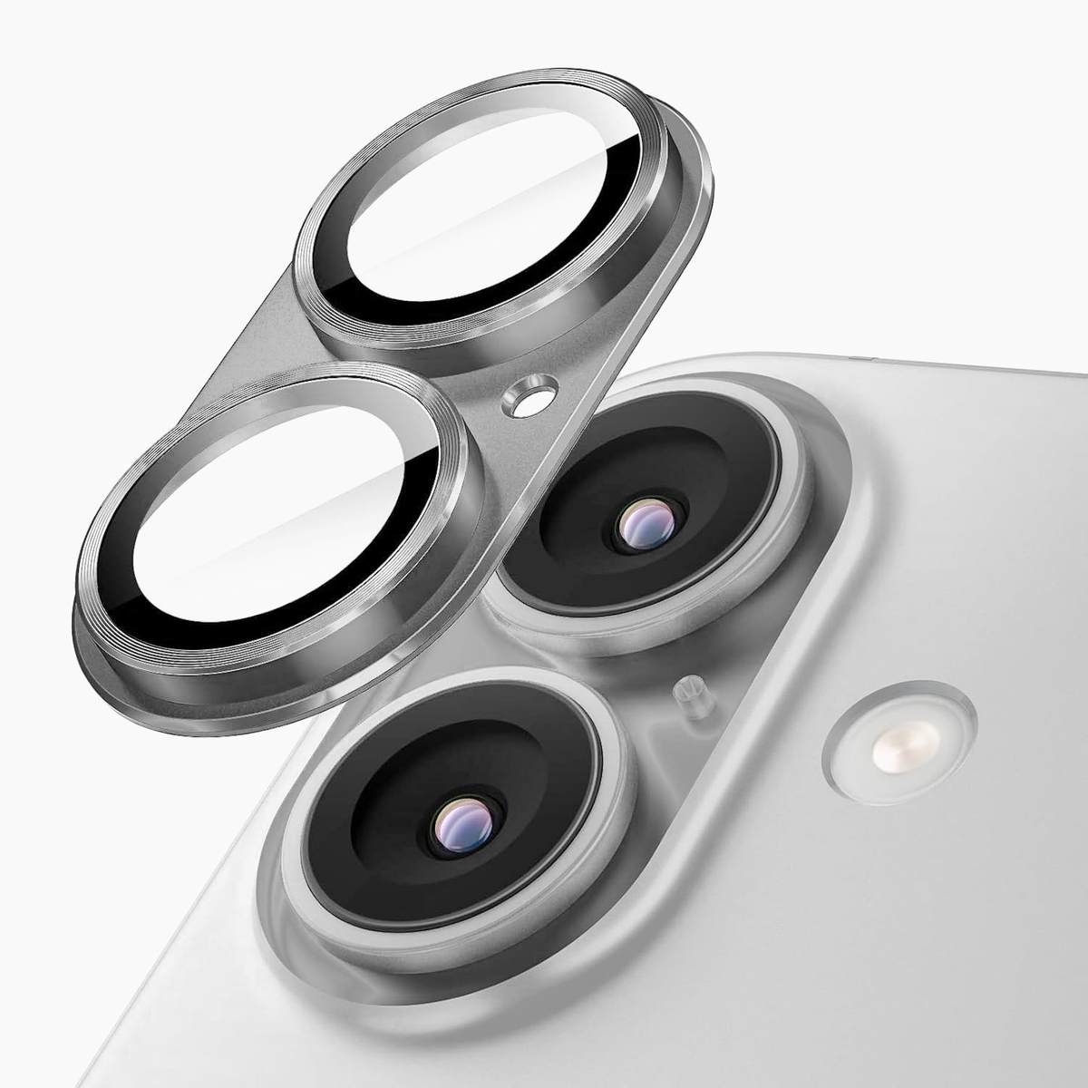 IceGuard Full Camera Metal Protector for iPhone 17 - White