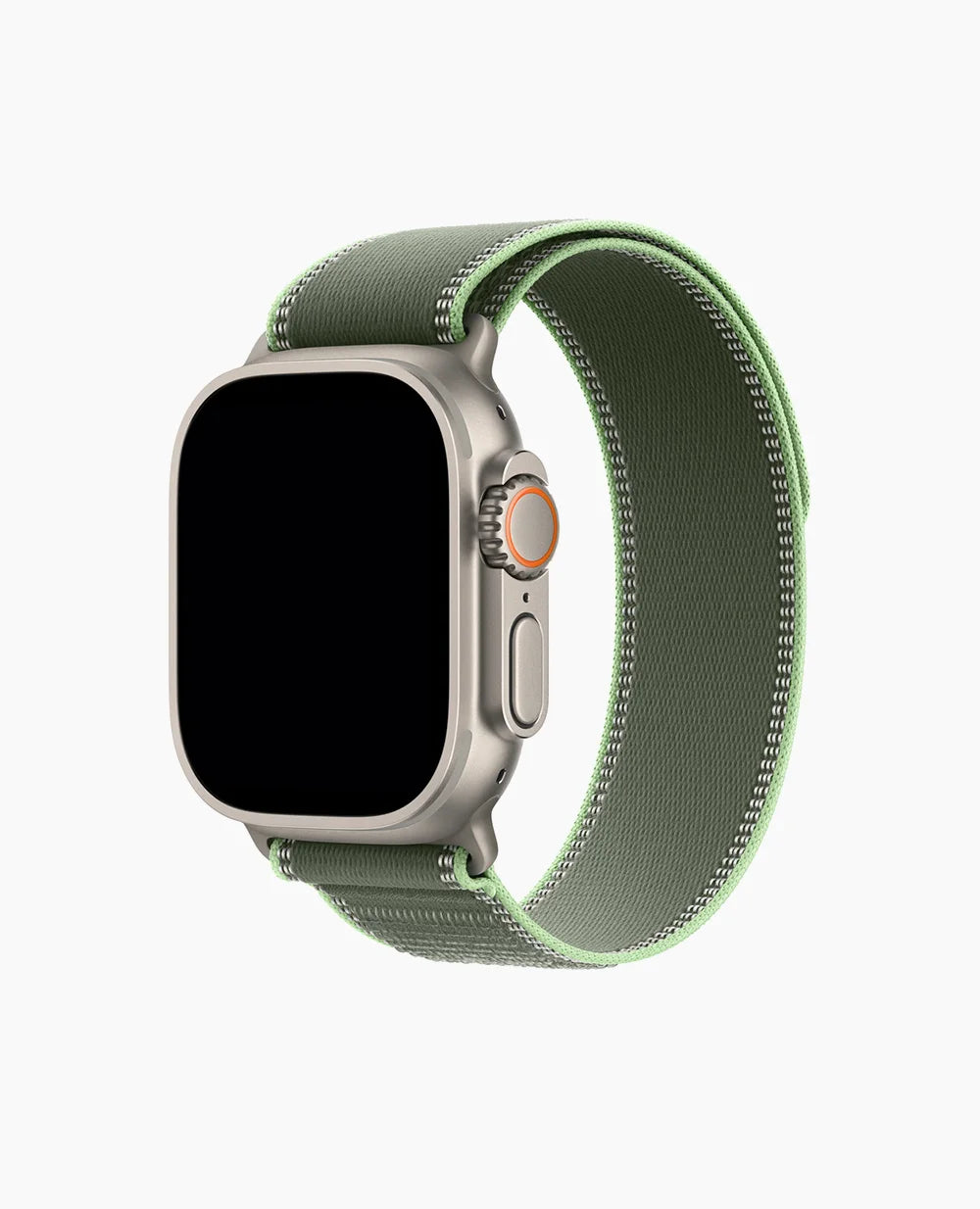 Green/Neon Trail Loop - Natural Titanium Finish