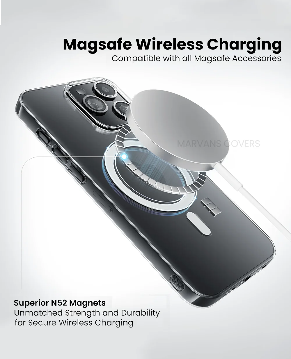 Anti-Yellow Magsafe Clear Case iPhone 17 Pro Max