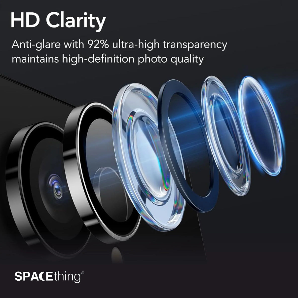 Spacething Samsung S26 Ultra Supreme Clear Camera Lens - Clear