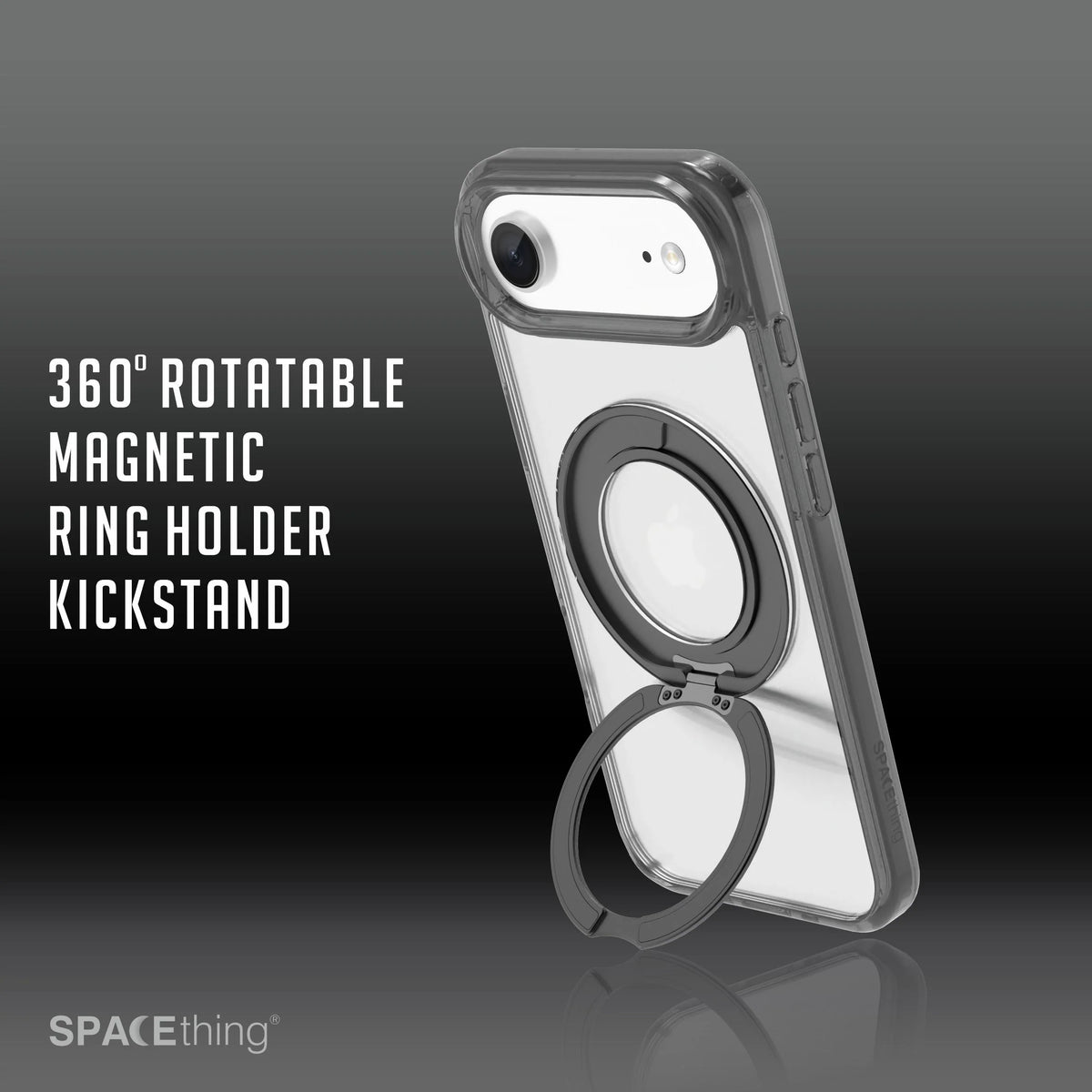 Spacething Marsix 360° Stand Case for iPhone 17 Air - Black