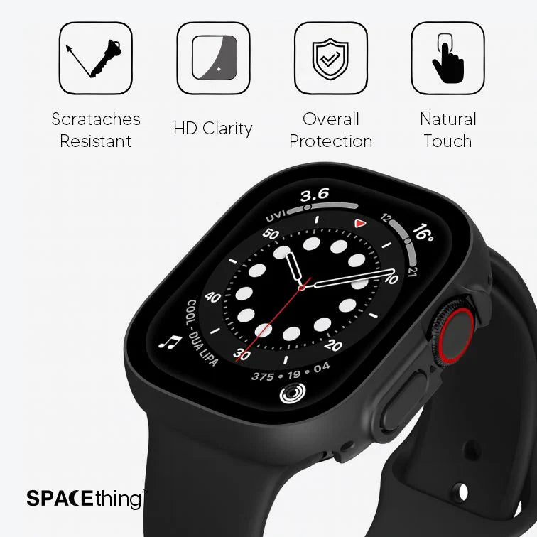 Spacething Full Guard Case for Apple Watch - Black