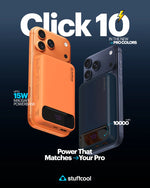 Click 10000mAh Slim Magnetic Wireless Powerbank (ORANGE)