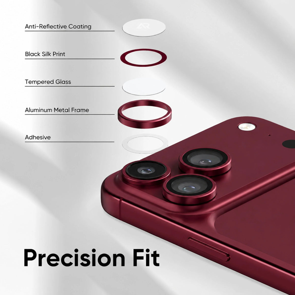 Spacething Titan Camera Lens - Dark Cherry iPhone 18 Pro Max