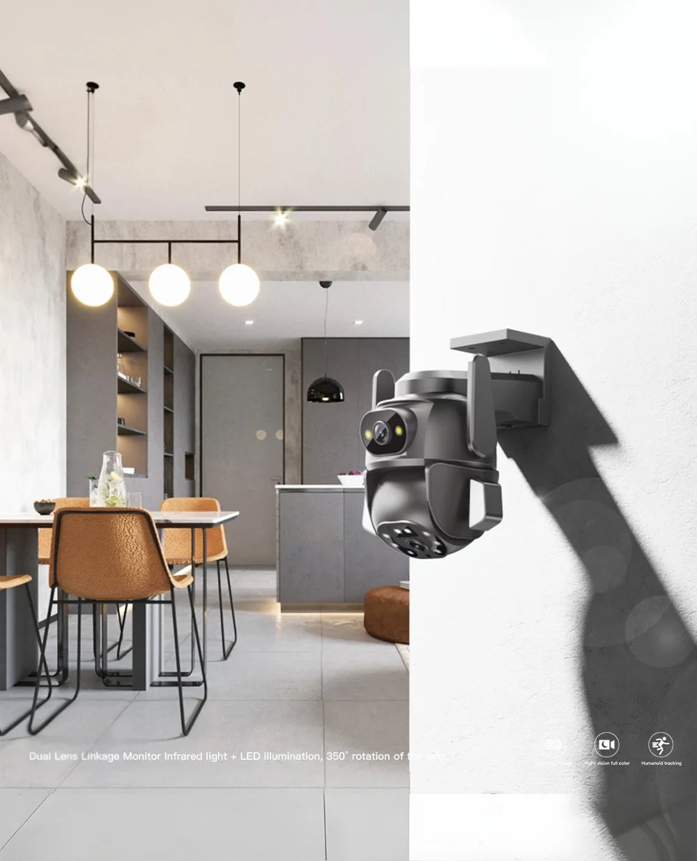 360° Home Security Wi-fi DUAL Smart CCTV Camera