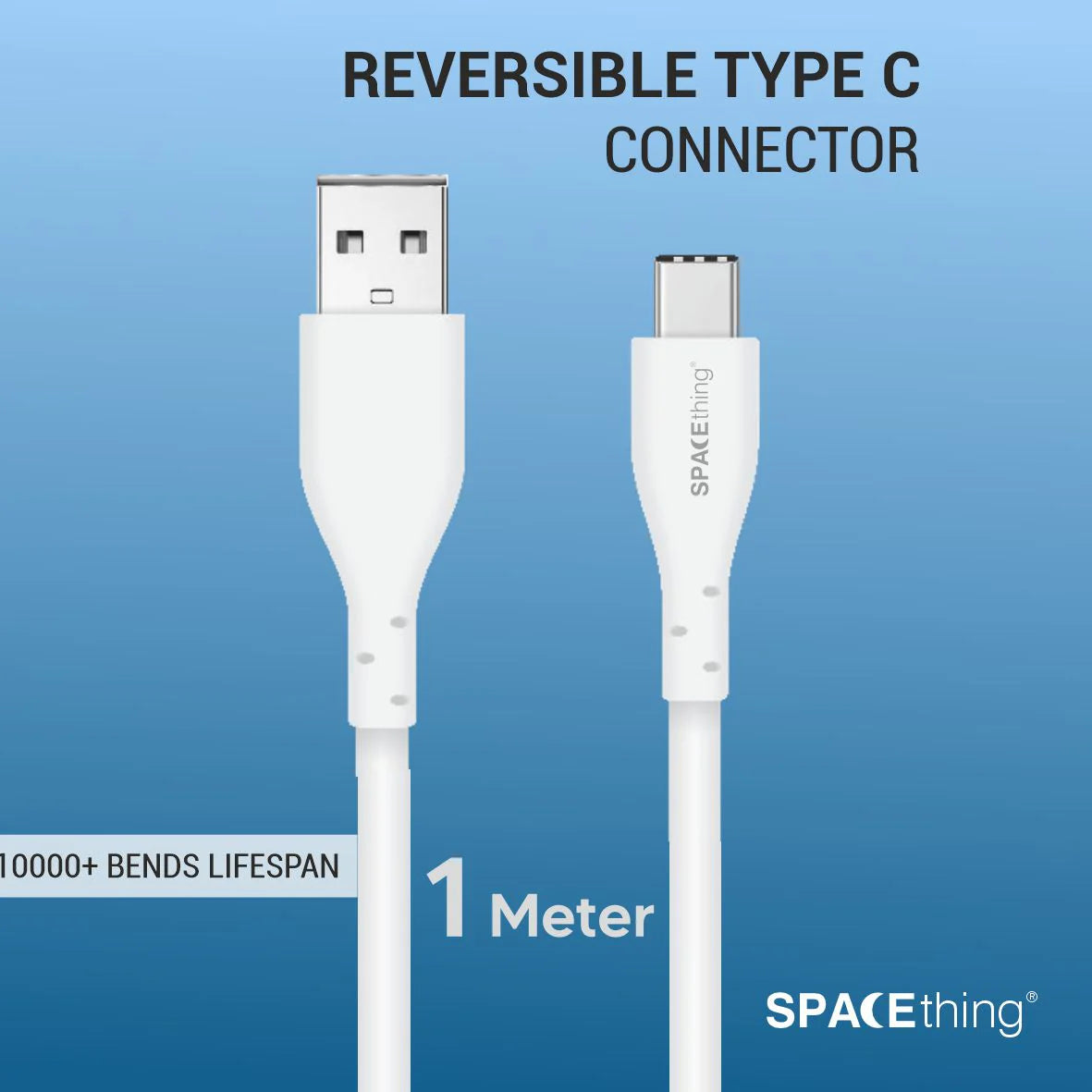 Spacething Flash Cable Colour - White
