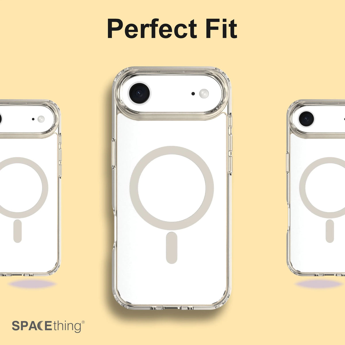 Spacething Minimal MagSafe Case for iPhone 17 Air - Gold