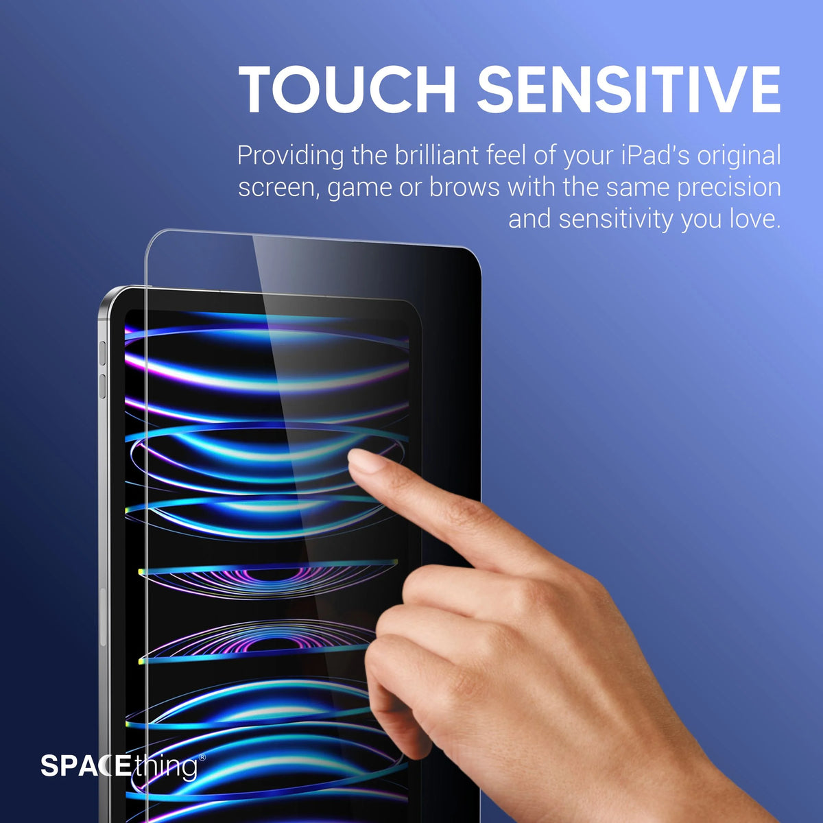 Spacething Privacy Tempered Glass for iPad - Black iPad 10.9" 10th Gen
