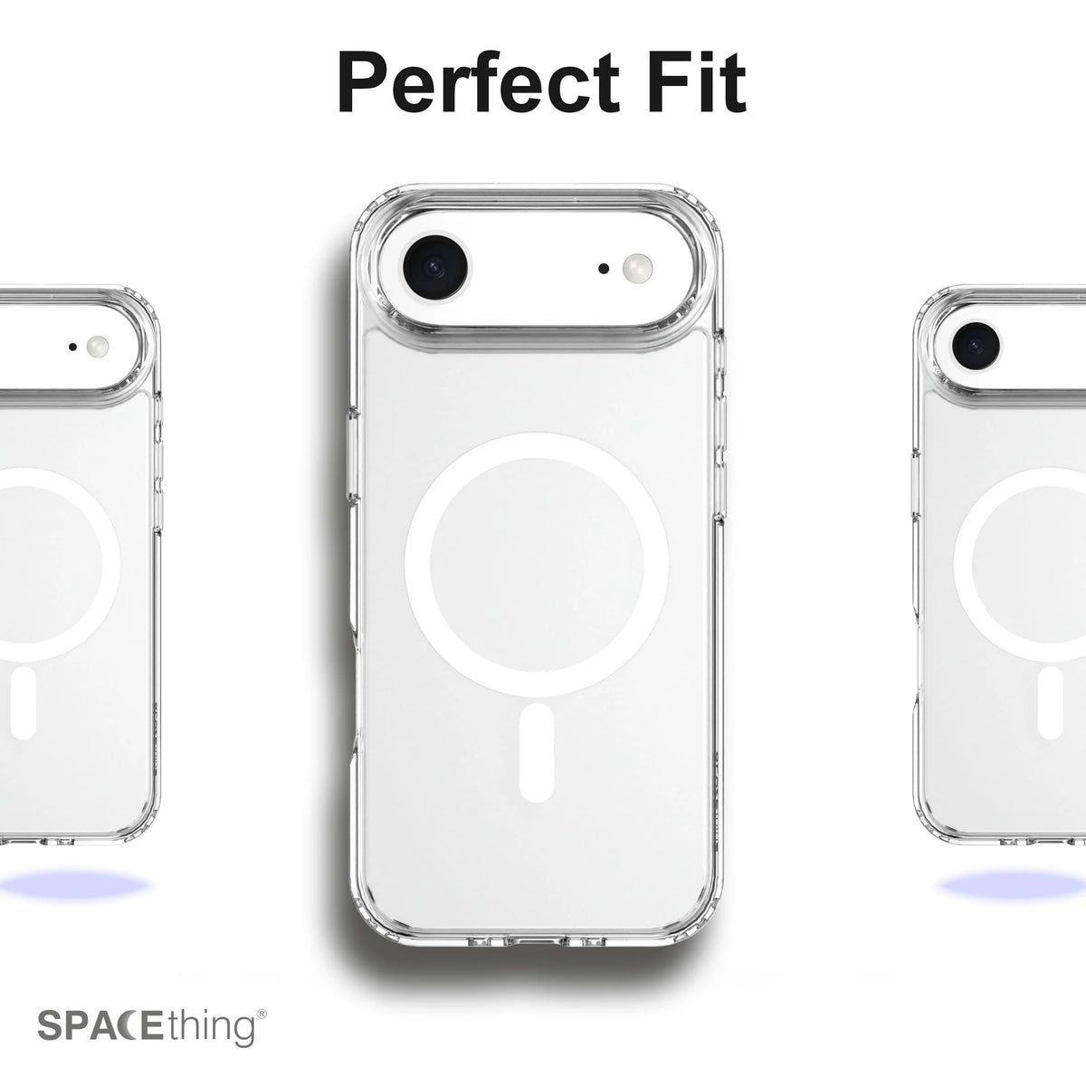 Spacething Minimal MagSafe Case for iPhone 17 Air - Clear