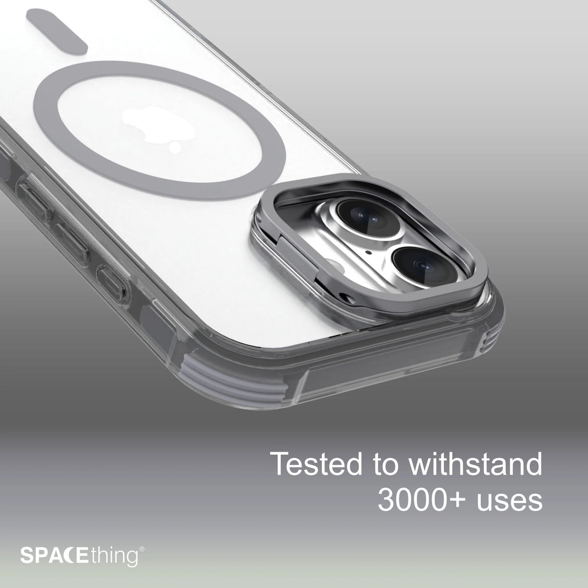 Spacething Helix MagClick Stand Case for iPhone 17 - Black